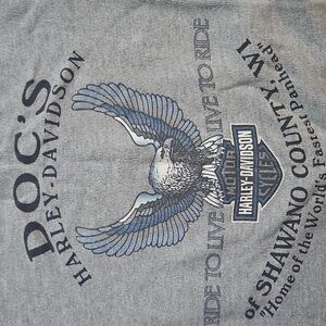 Harley-Davidson Gray Cropped Sweatshirt